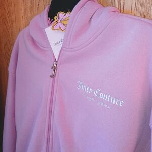 Juicy Couture Rose Pink Sweat Jacket And Pants